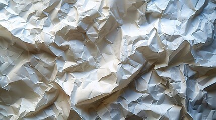 Wall Mural - Close-up of a crumpled piece of paper texture
