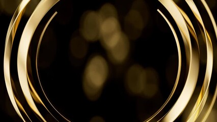 Wall Mural - golden rings. abstract background for holiday celebration motion texture. award winner greetings con