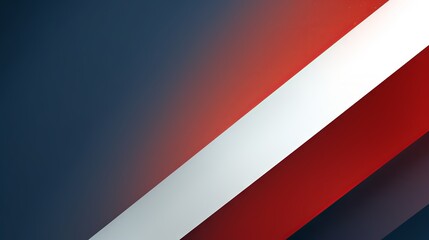 Wall Mural - Business abstract presentation background with red, dark navy blue, and white colors featuring a left-pointing arrow.

