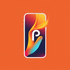 Abstract letter P logo icon design template elements for your application or corporate identity.