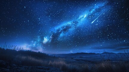 serene beauty of a starry night sky