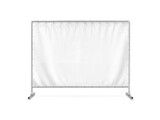 Fototapeta  - An image of a White Press Wall Banner isolated on a white background