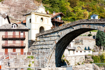 Sticker - Pont San Martìn in Aosta Valley,  Piedmont, Italy