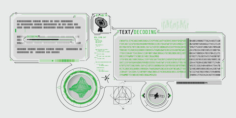 Wall Mural - decoding satellite and radio telescope data about an object.