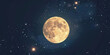 © Lila Patel - Twinkling Stars and Lunar Embrace: A Nocturnal Scene of Celestial Beauty