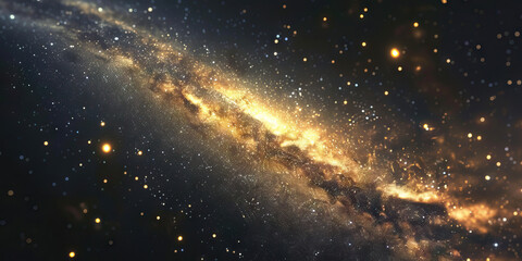 Wall Mural - Embrace the Celestial Tapestry: Milky Way Unfurls, Starlit Threads Glimmer Soft and Ethereereal