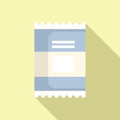 Canvas Print - Minimalist vector icon of a notepad with a shadow, ideal for web and app design