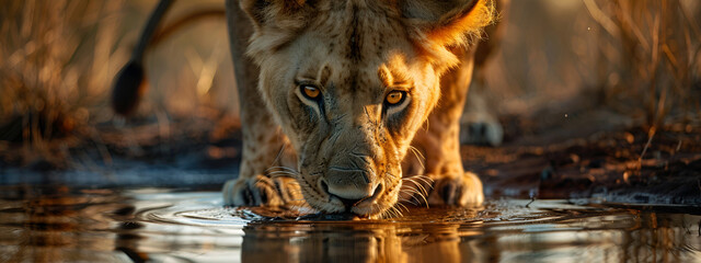 animal, lion,