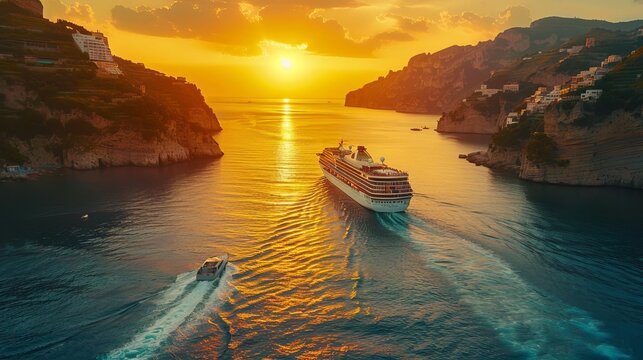 cruise travel exploring the mediterranean, luxury ships offering gourmet dining and cultural tours