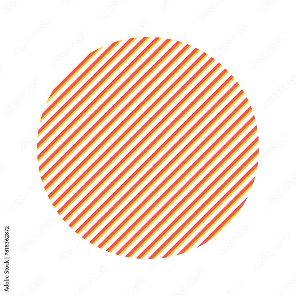 circle vector diagonal lines, design element. Stock Vector | Adobe Stock