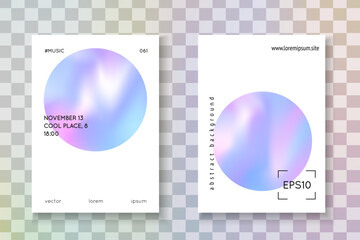 Wall Mural - gradient shape. violet color paper. memphis banner. business white illustration. hologram pattern. 1