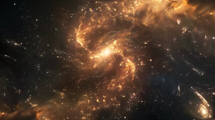 Milky way galaxy with stars