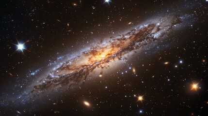 Milky way galaxy with stars