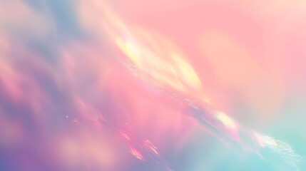 Abstract pastel colored soft background with shiny light leaks.
