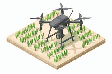 Drones in modern agriculture optimize environmental cultivation, utilizing farm layout and 8k technology for sustainable