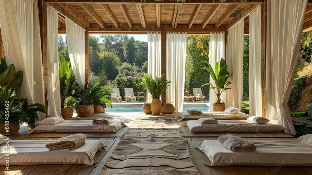 Self-care weekend at a wellness spa, offering holistic treatments and ...