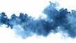 © furyon - blue smoke explosion with dark border isolated on white background abstract design element