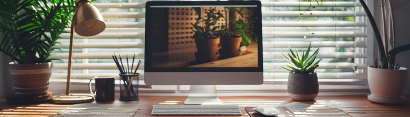 Wall Mural - streamlined elegance: minimalistic website design for a polished portfolio showcase