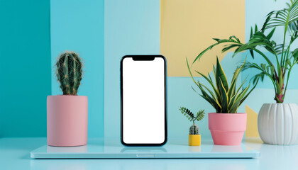 Wall Mural - clean and modern social media templates for business branding