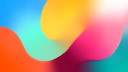 Wall Mural - abstract colorful liquid gradient background, smooth backdrop color, modern design template for post