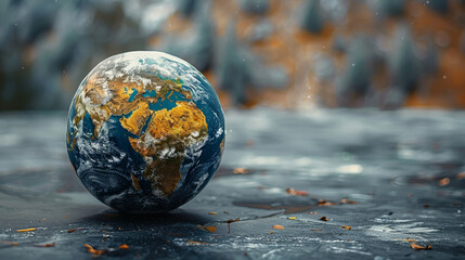 Leinwandbilder - Love Earth, hugs the Earth. Save my Earth. Generative AI.