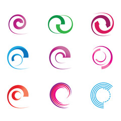 Wall Mural - Circle logo vector template symbol element design