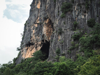 Limestone mountains, close-up photography of beautiful nature