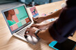 © peopleimages.com - Laptop, planning and hands of people for web design, research and online project collaboration in office. Digital, internet and creative website ideas with technology, software and teamwork at desk.