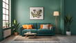 © Armin - 3d empty interior with home plant