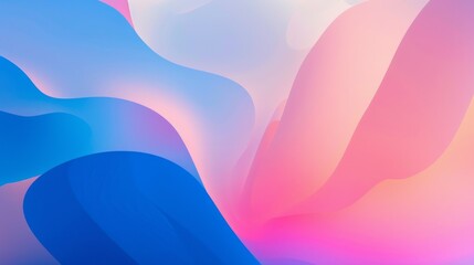 Vivid abstract background adorned with flowing curved designs