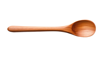 Wooden spoon on transparent background AI generated