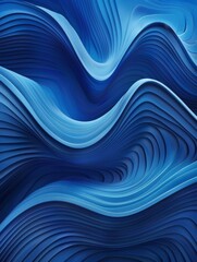 Wall Mural - abstract blue curve background