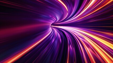 Wall Mural - Violet and tangerine fast futuristic backdrop.