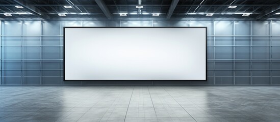 Poster - Airport billboard with empty space for advertisement. Creative banner. Copyspace image