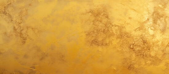 Fototapete - A blank concrete wall with a gold texture paint creating a surface for design A copy space image with a gold color surface for creativity