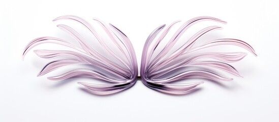 A hair clip designed for women made of plastic shown separately on a white background The image has ample copy space