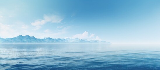 Leinwandbilder - A serene copy space image featuring a stunning and uncomplicated water backdrop