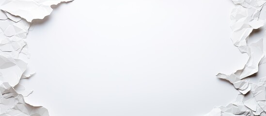 Leinwandbilder - A ripped paper can be seen in the image standing alone on a white background leaving ample room for additional text or artwork