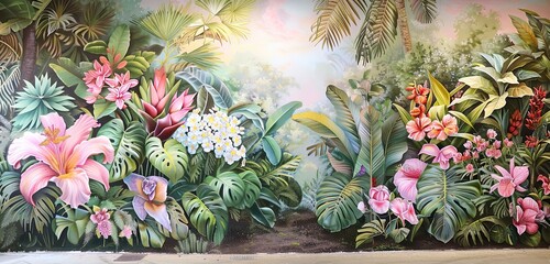 Wall Mural - flowers in the garden