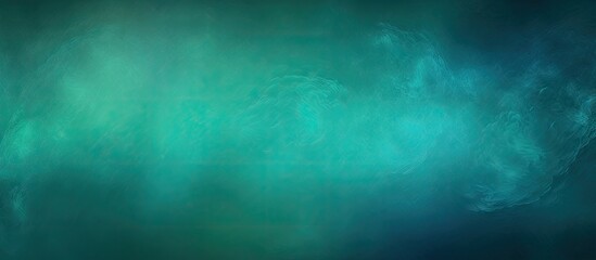 Canvas Print - Colorful background with a vibrant blue green texture and a subtle dark vignette The image features a blurred design with ample copy space