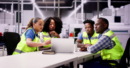 Wall Mural - Team Of Engineers Talking