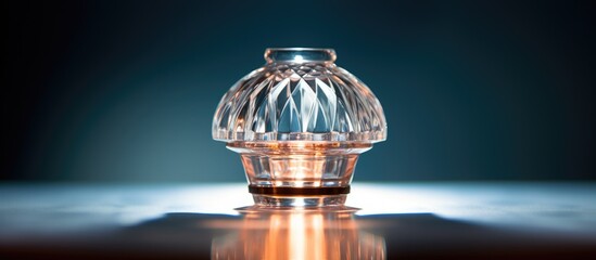 Wall Mural - Close up of a crystal sealing lamp with copy space image