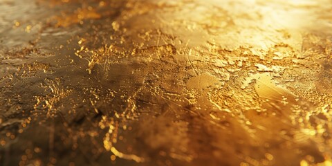 Wall Mural - A gold surface with a rough texture