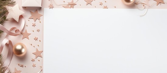 Wall Mural - abstract blank paper texture background with craft material and creative concept this stationery moc