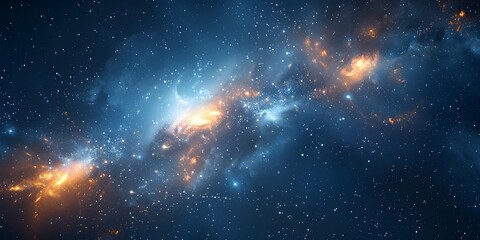 Wall Mural - captivating cosmic tapestry a mesmerizing glimpse into the vast realms of interstellar landscapes an