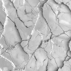 Wall Mural - A closeup of the surface texture of cracked marble, showcasing its intricate patterns and textures. Created with Ai