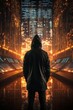 © sorrakrit - A lonely hacker in a dark city.