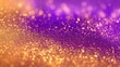 © Reazy Studio - Orange, Purple and Golden glitter lights, Gold glitter dust defocused texture Abstract Background