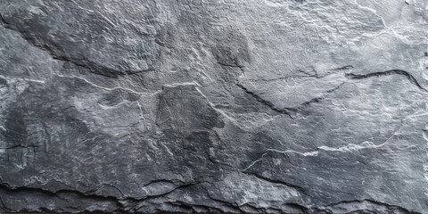 Wall Mural - Dark grey black slate texture background. Black stone texture. Black granite slabs background	
