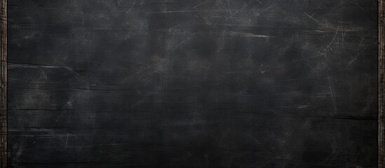 Aufkleber - School blackboard with scratches hanging on the wall providing a blank space for an image. Creative banner. Copyspace image